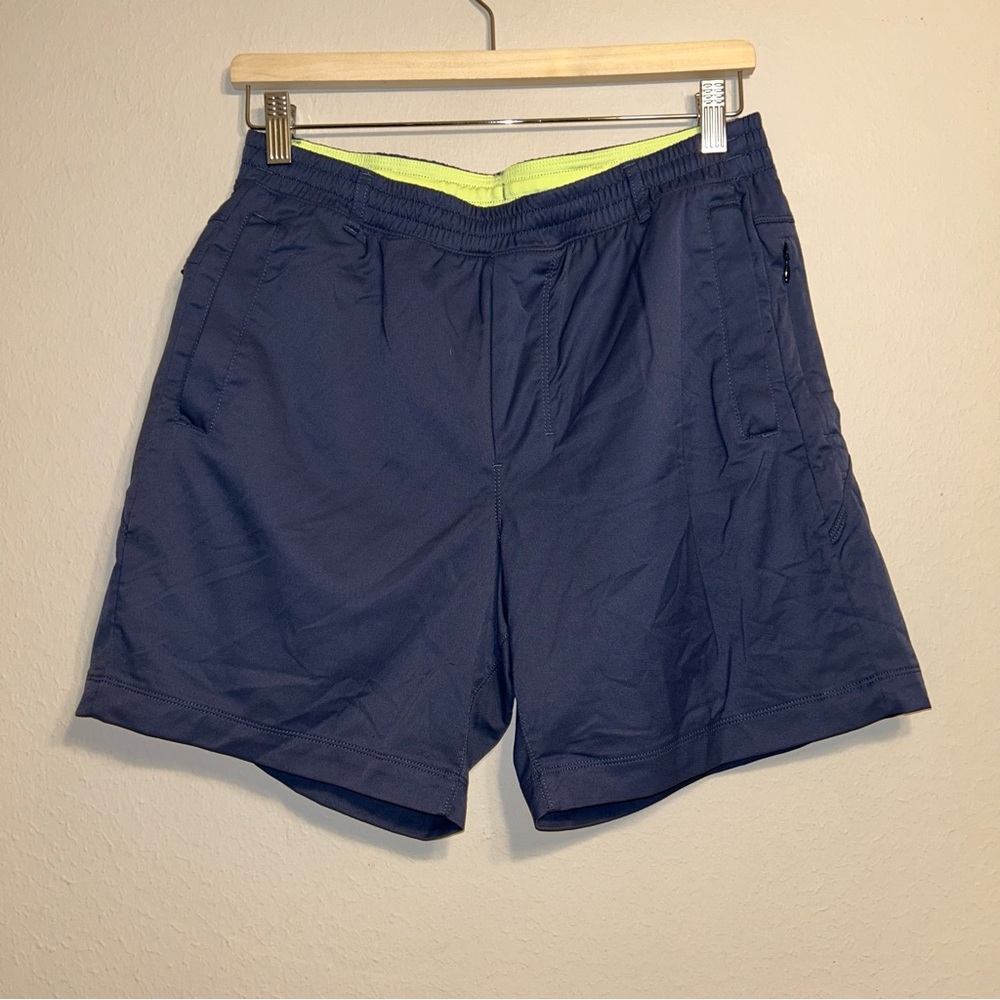 Birddogs Men’s Gym Short 7 inches Inseam Blue Lined Size L